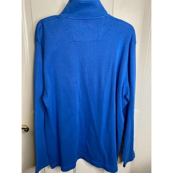 Chaps Men's 1/4 Zip Blue Long Sleeve Top NWTs - Picture 2 of 5